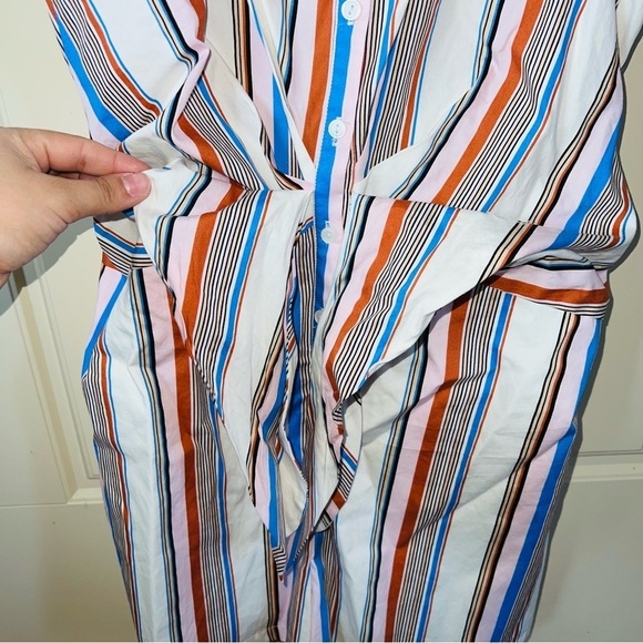 NWT Lush Multicolor Striped Shorts Romper Size Large - Picture 10 of 15